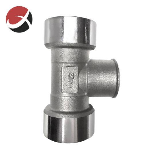 Lost Wax Casting Male/ Female Tee Stainless Steel Investment Casting OEM Products with Polished Finish