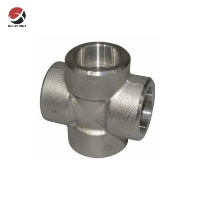 Factory Direct Sale Stainless Steel Socket Weld Cross for Water, Oil, Gas Flow Control