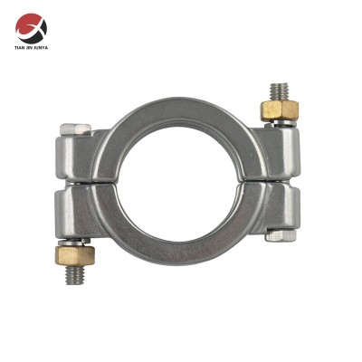 Customized Investment Casting/Lost Wax Casting Sanitary Grade Stainless Steel High Pressure Clamp for Food Processing, Dairy, Wine, and Brewing Industries