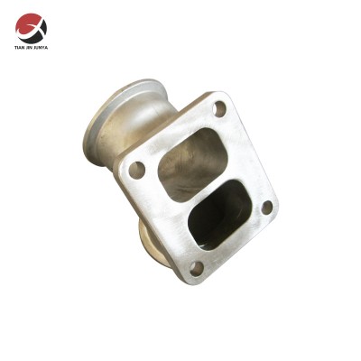 Customized Lost Wax Casting Stainless Steel Dual Inlet Turbo Elbow Twin Scroll Divided Adapter Flange for Automobile Turbo Applications