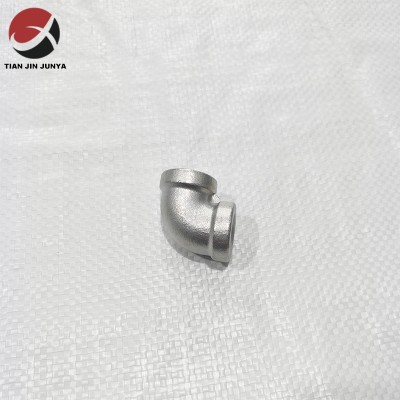 Lost Wax Casting Stainless steel fitting 304 316 customized parts China manufacturer Elbow Threaded 1/4″