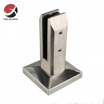 Investment Casting Solution Supplier Direct Sale Stainless Steel 304/ 316 Square Core Drill Glass Fencing Spigot for Swimming Pool Fencing, Balcony Fencing, Stair Rail, Showcase Fencing