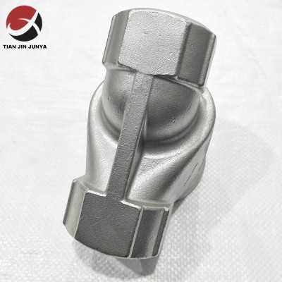 Junya giet Lost Wax Casting Vlekvrye staal passtuk 304 316 pasgemaakte dele China vervaardiger Valve Body Filter Parts