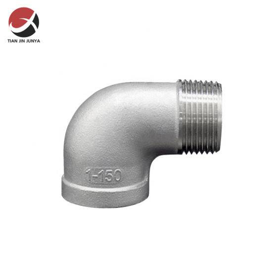 Full Port Stainless Steel 304 316 Customized Casting Connector 90 Degree Street Bend Pipe Elbow Fitting Plumbing Accessories