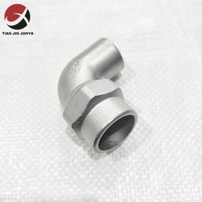ʻO Junya e hoʻolei ana i ka OEM Precision Investment Lost Wax Casting Stainless Steel Hex Elbow