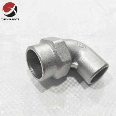 Junya casting OEM Precision Investment Lost Wax Casting Stainless Steel Hex Elbow