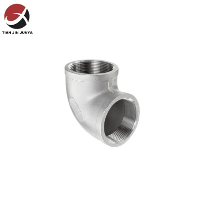 Junya Casting Stainless steel 304 316 plumbing fitting Elbow 45 degree 1/4″- 4″ High quality Threaded Pipeline Accessories