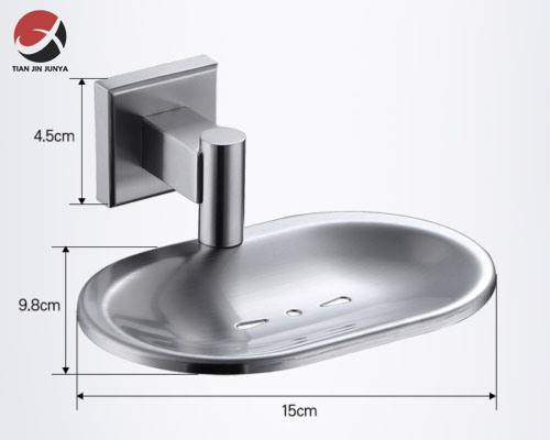Junya OEM/ODM Supplier Customized Precision Casting SUS Brushed Nickel Bath Stainless Steel 304 316 Wall Mounted Soap Dishes Holder Used in Bathroom Materials