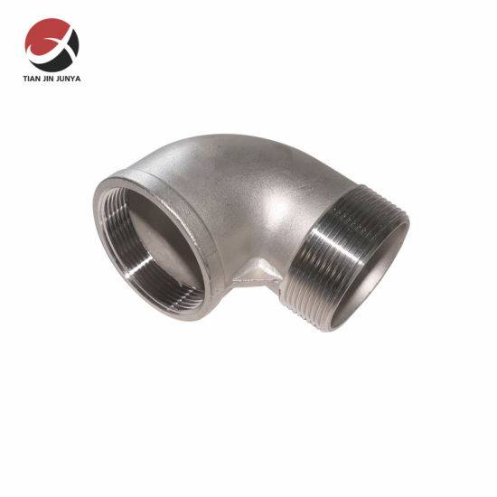 ANSI/DIN/ASME Standard Sanitary Stainless Steel Fittings Straight 1 Inch Bsp Thread Elbow 90 Degree Male and Female Plumbing Materials