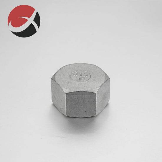 Investment Casting Stainless Steel Metal Threaded Fitting Screwed Hexagon Cap Pipe Fitting for Valve Accessories Lost Wax Casting