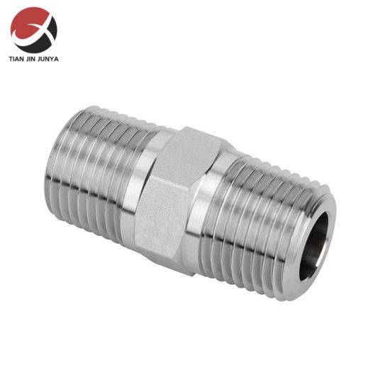 Nipple Supplier Stainless Steel Threaded Hex Barrel Nipples Plumbing Material Pipe Extension Fitting Equal Nipple