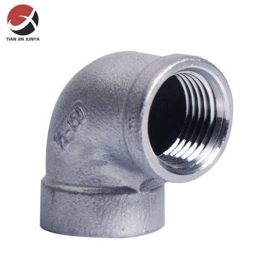 OEM Manufacturer 316 304 Female Thread Plumbing Pipe Stainless Steel 90 Degree Elbow Building Bathroom Pipe Fitting Plumbing Materials