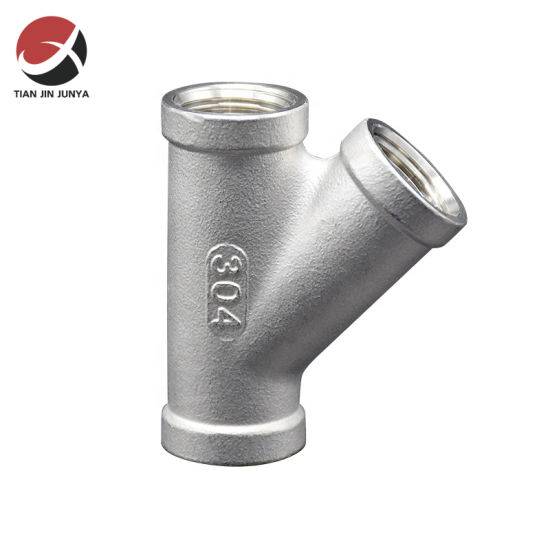 304 316 Bsp NPT G BSPT Female Thread Casting 3 Way Stainless Steel Pipe Fittings for Pipe Connection Use Indoor/Outdoor Plumbing Accessories