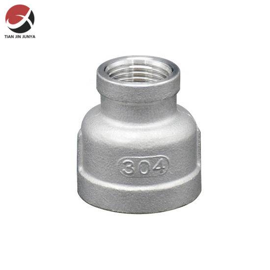 OEM Service Stainless Steel Female Thread Casting Pipe Fitting Connector Reducing Socket Plumbing Bathroom Toilet Accessories