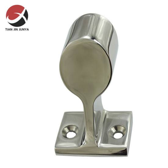 OEM/ODM Supplier Customized Stainless Steel 304/316 Marine Hardware Handrail Fitting 60 Degree Front Stanchion for 7/8 1 Inch Pipe