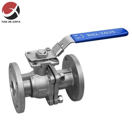 High Quality Tianjin Manufacturer Industrial 2PC 11/4 Inch Stainless Steel Flange Ball Valve with Mounting Pad for Water Oil Gas Flow Control