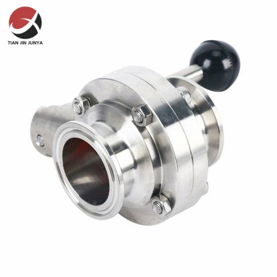 SS304 SS316L High Quality Clamped Stainless Steel Sanitary Manual Butterfly Valve Multi-Position Handle Hygienic Grade Tc Butterfly Valve Lever Type