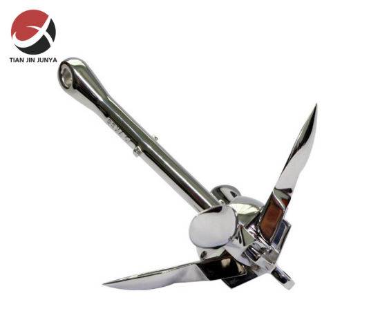 OEM/ODM Supplier Factory Direct Stainless Steel 304 316 Marine Boat Folding Anchor 0.7 Kg Used in Yacht, Ship, Boat, Marine Equipment
