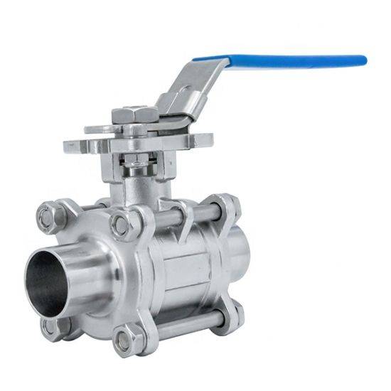 3/8 High Quality Factory Direct Sanitory Class Stainless Steel SUS/ 304/ 316/ 316L/ Cf8m 3PC Long Butt Weld Ball Valve 3202-S13 for Food and Beverage