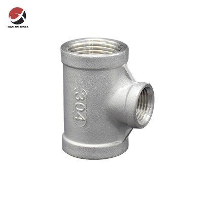 OEM Precision Investment Lost Wax Casting Stainless Steel Plumbing Pipe Fitting Tees/ Tee 304/316 Customized according to your drawings