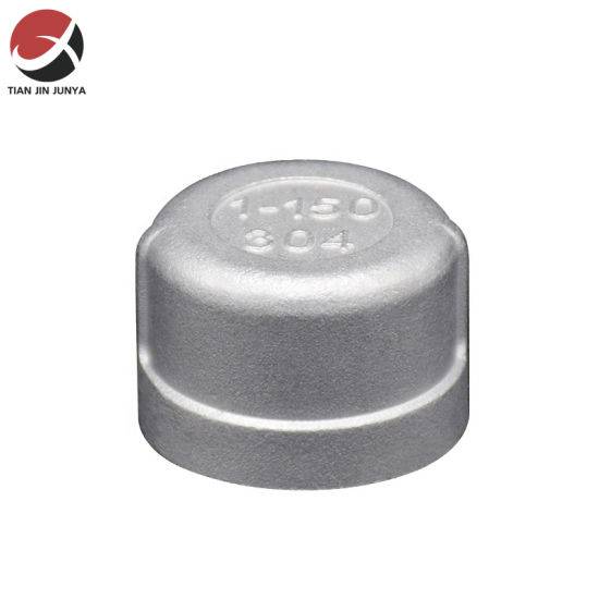 G/DIN/JIS/Amse Standard Thread Casting Female Stainless Steel 304 316 Connector Round End Cap Used in Pipe System Plumbing Accessories