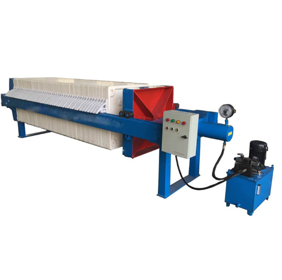 Filtro de prensa de cámara de compresión automática hidráulica Sreel inoxidable para eliminación de residuos para a industria mineira