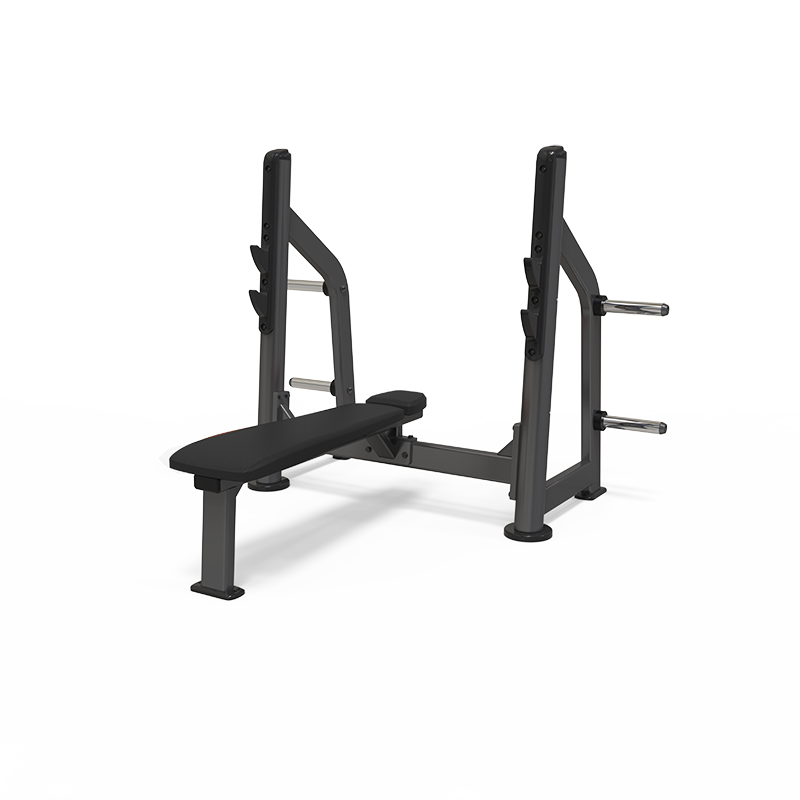 PEB101 အိုလံပစ် Flat Bench လုပ်ငန်းသုံး အခမဲ့ Weight Fineness ကို အသုံးပြုပါ။