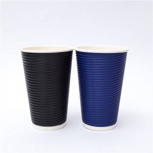 Customized Disposable Ripple Cup Rau Kas fes Haus