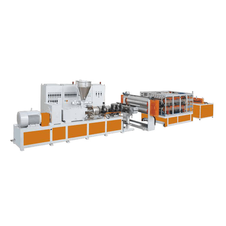 PVC Single /Multi Layer Heat Insulation Corrugated Board & Step-Roofing Extrusion Line