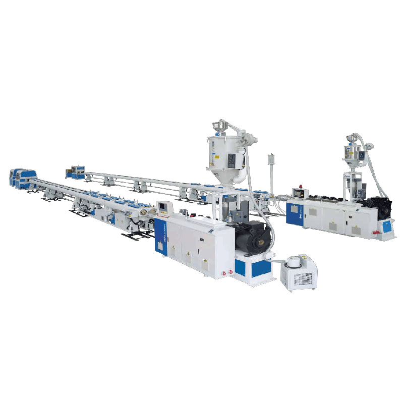 Small-caliber PE/PPR/PE-RT/PA Single-pipe, Dual-pipe High-speed Extrusion Production Line