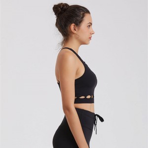 Hot Sexy Net Design Yoga Sets kanggo Fitness Grosir Custom Girls Yoga Bra Logo lan Yoga Leggings