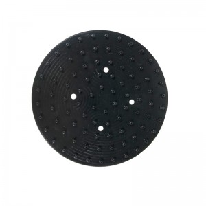Junta de silicone para chuveiro redonda preta personalizada