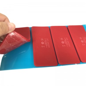 Red LSR Foot for Speaker with Adhesive Backing