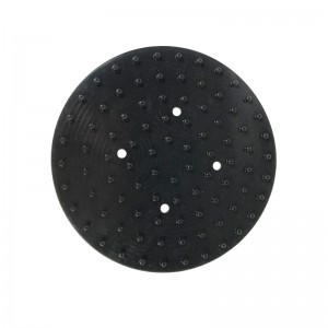 Črno okroglo silikonsko tesnilo za prho po meri