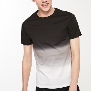 Tie dye Men’s Summer Athletic T Shirt Round Neck Mixed Color T Shirt Fashion Streetwear T Shirt For Men