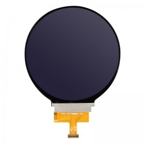 2,76 tuuman pienikokoinen pyöreä 480 × 480 pisteen TFT-LCD-näyttömoduulinäyttö