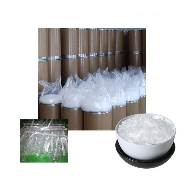Cristales de mentol L-Menthol de alta calidad 99% con precio de fábrica CAS NO 2216-51-5