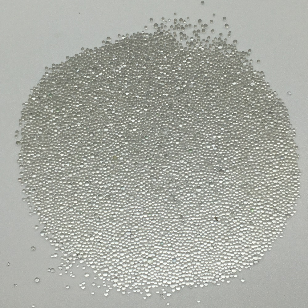 Măcinarea mărgele de sticlă Bile de sticlă transparentă Imagine prezentată