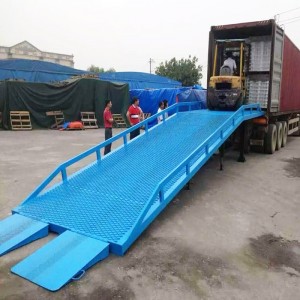 8 Tonne 10 Tonne 12 Tonne Mobiles tragbares hydraulisches Be- und Entladebrücken-Frachtumschlag-Hilfsgerät