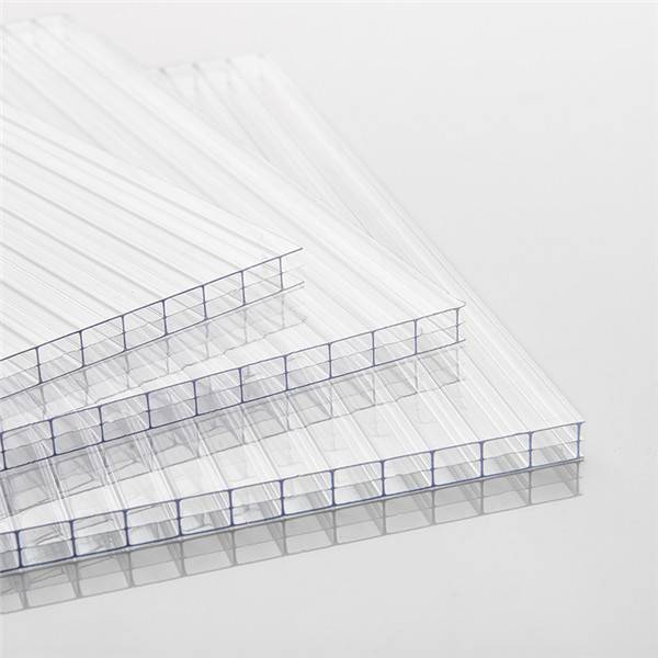 ورق پلی کربنات توخالی سه لایه شفاف