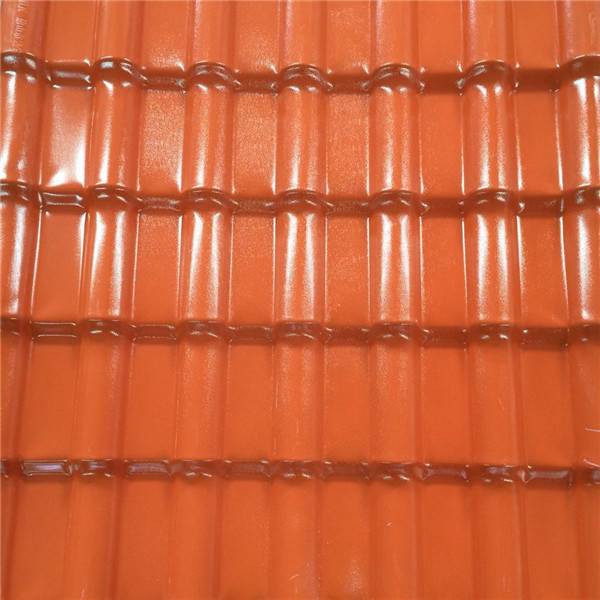 ʻO Colonial Mil Tejas Pvc Synthetic Resin Roofing Sheet Red Tile No Villa