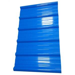 Trapezoidal Anti-corrosion PVC տանիքի պլաստիկ թիթեղներ