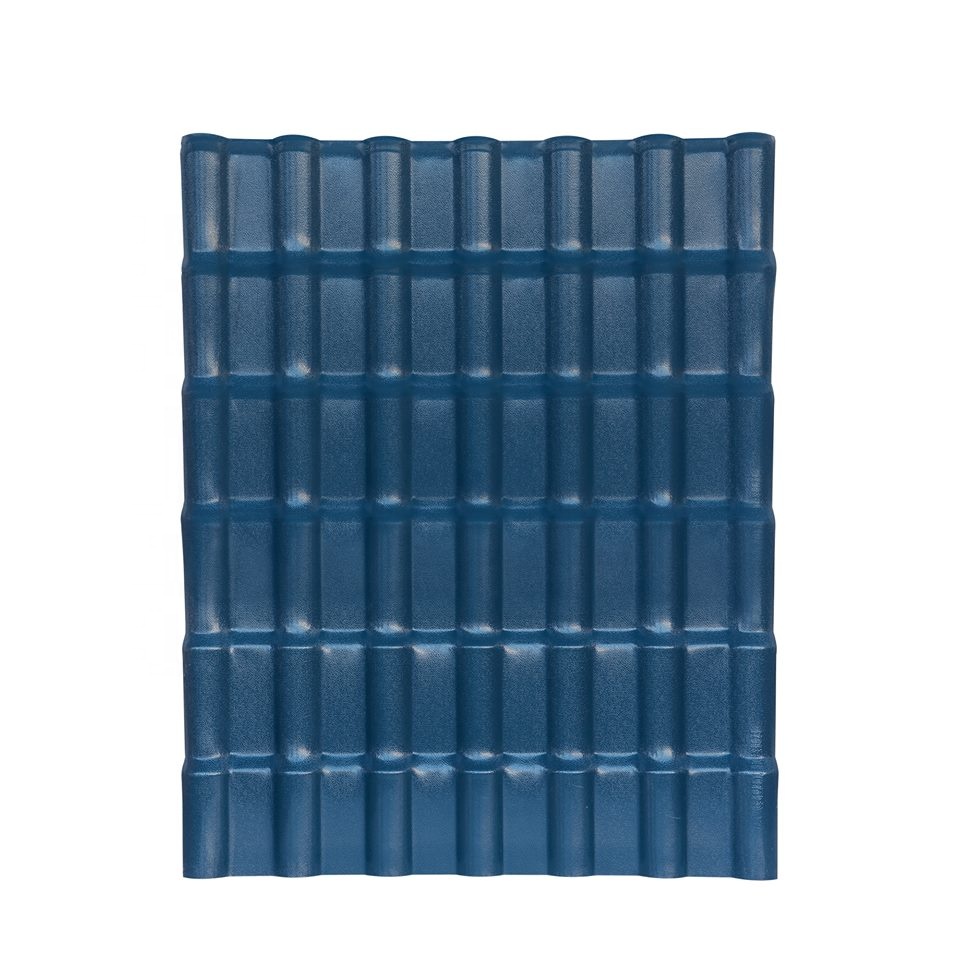 China spagnolu tile PVC 4 strati fondu biancu China Resin Tettu Tile Manufacturers and Suppliers |JIAXING