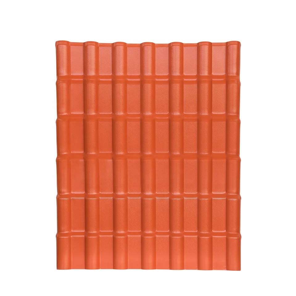 China spagnolu tile PVC 4 strati fondu biancu China Resin Tettu Tile Manufacturers and Suppliers |JIAXING