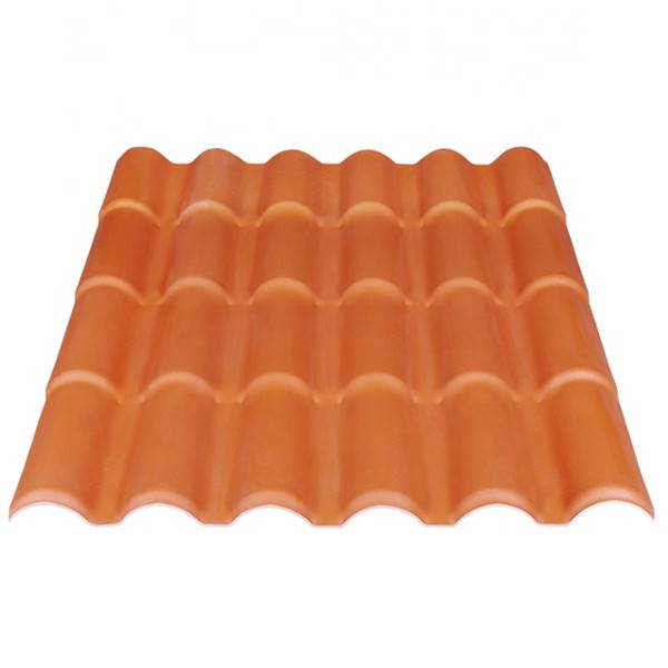 China ASA Roma Style 1080mm pvc Roof Tile resin roofing sheet