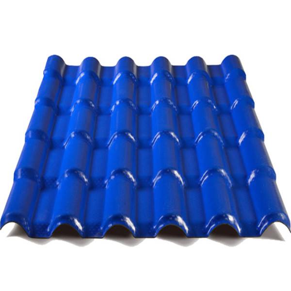 China Rome Style Synthetic Resin ASA Coating Pvc Roofing Tiles