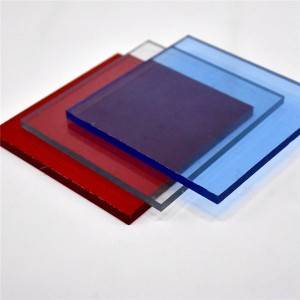 Pannellu di tettu platu in policarbonate Lexan solid sheet PC