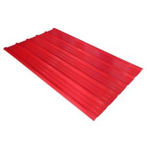 3 ස්ථර UPVC සෙවිලි තහඩුව 1130mm Trapezoidal PVC සෙවිලි තහඩුව