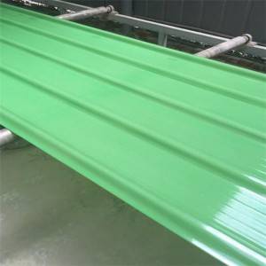 Vihreä kattopaneeli palonkestävä eristys vedenpitävä FRP lasikuituinen kattolevy