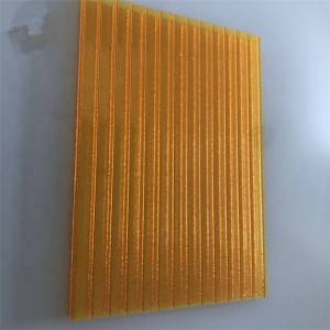 Intengo ezwakalayo China Plastic Building Roofing Material Polycarbonate Wall PC Sunshine Hollow Sheet